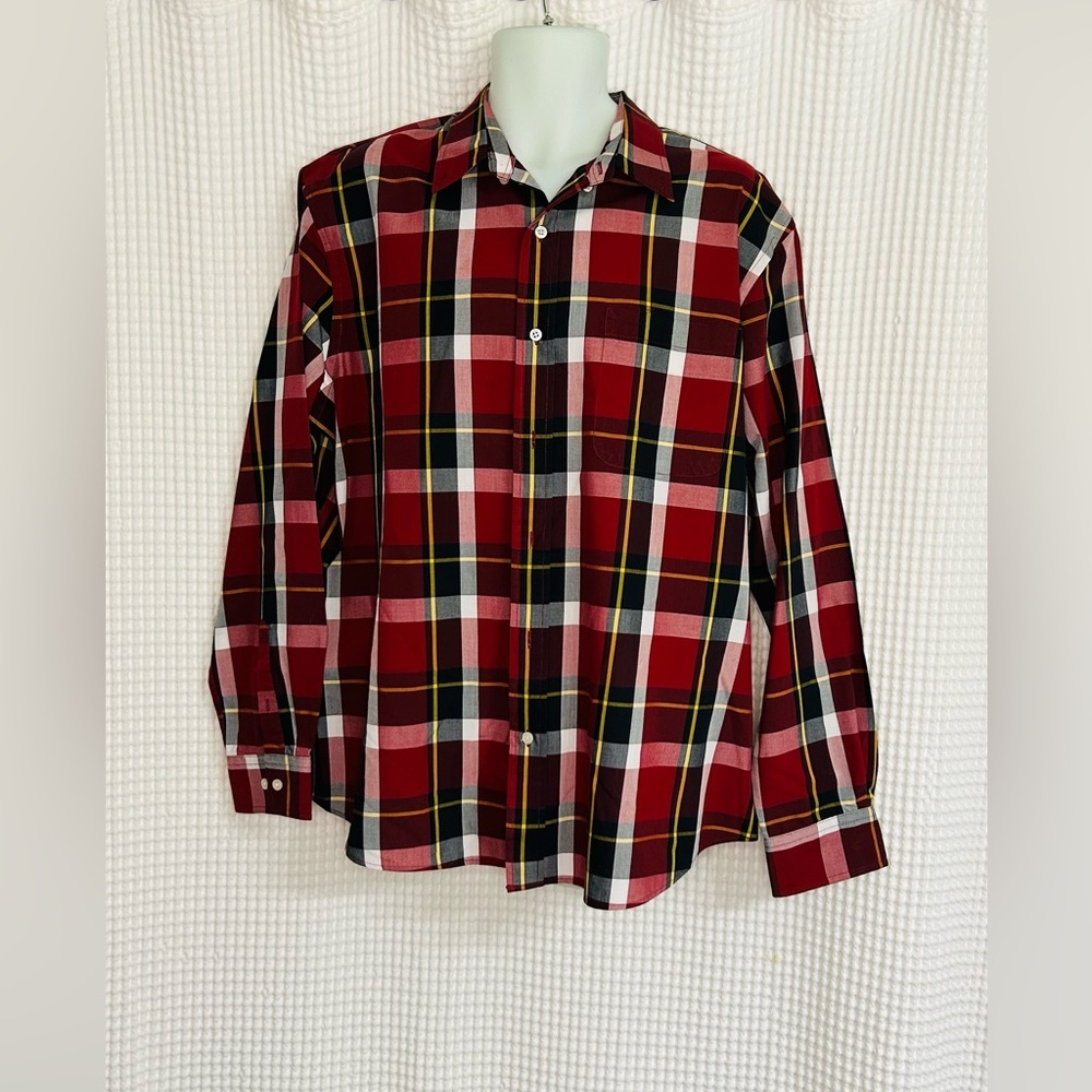 Saddlebred Classic Red and Blue Plaid Shirt